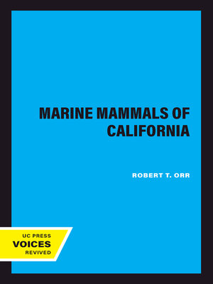 cover image of Marine Mammals of California